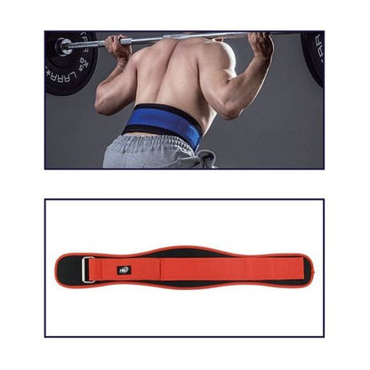 CINTURA SOLLEVAMENTO PESI ALLENAMENTO BODYBUILDING SQUAT FASCIA LOMBARE ROSSA L