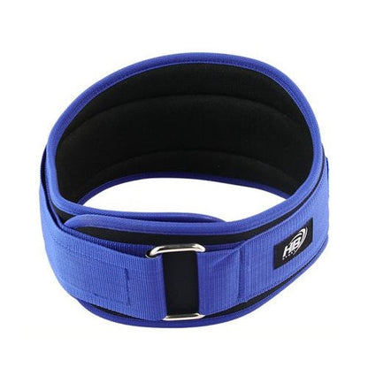 CINTURA SOLLEVAMENTO PESI ALLENAMENTO BODYBUILDING SQUAT FASCIA LOMBARE (BLU XL)