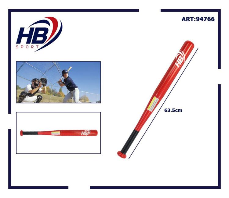 Baseball Softball Schläger Eisen (63cm) 25" Training Erwachsene Kinder Rot