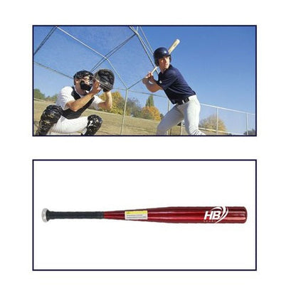 Baseball Softball Schläger Aluminium (63cm) 25" Training Erwachsene Kinder Rot