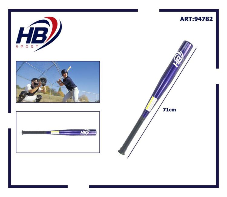 Mazza Da Baseball Softball Alluminio (71Cm) 28" Allenamento Adulti Bambini Blu