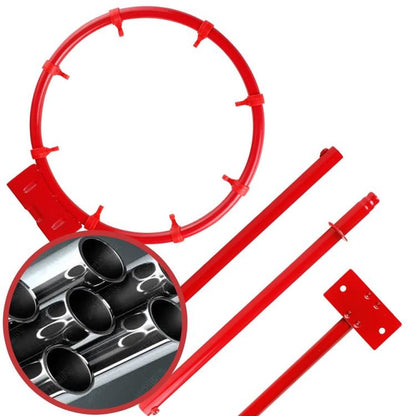 Set Canestro Basket Cerchio Rete + Palla Con Base Tabellone Gioco Bambini |165Cm