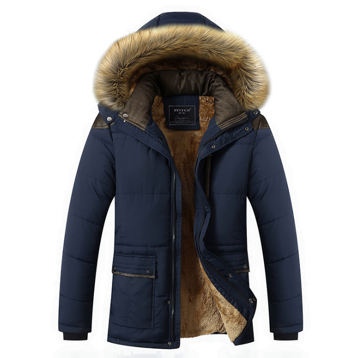 Giubbotto Winter Plus Size Men Jacket Warm Overcoat Outwear Cotton