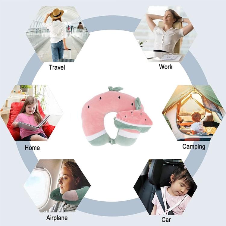 Reisekissen Nackenstütze Memory Foam + Schlafmaske Auto Zug Flugzeug 94979