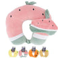 Travel Pillow Neck Cervical Memory Foam Fabric Relax Car Train Plane 94974