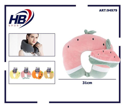 Reisekissen Nackenstütze Memory Foam + Schlafmaske Auto Zug Flugzeug 94979
