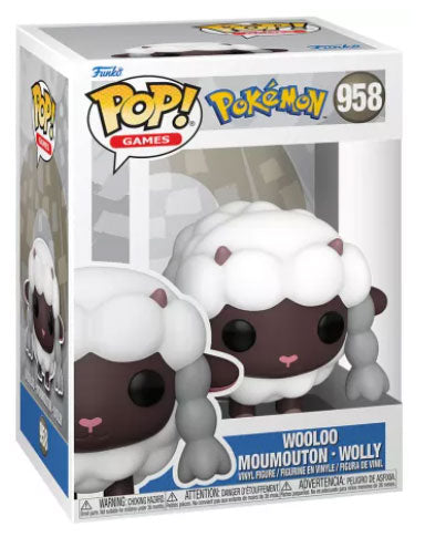 Funko Pop! Games Pokémon – (958) Wooloo Vinyl Figur Schaf 9cm Sammlerstück
