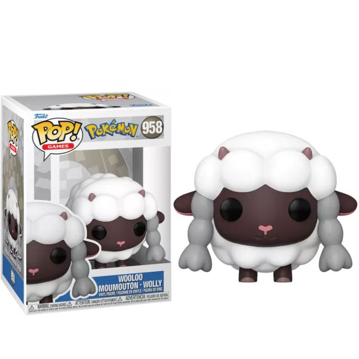 Funko Pop! Games Pokémon – (958) Wooloo Vinyl Figur Schaf 9cm Sammlerstück