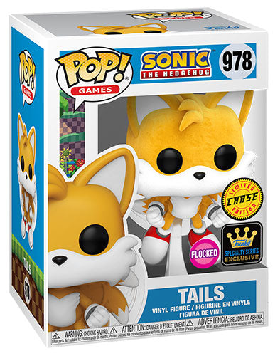 Funko Pop! Games Sonic The Hedgehog - (978) Tails Fly Flocked Chase Figure 9cm