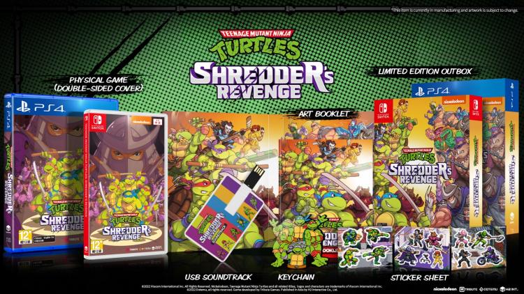 Teenage Mutant Ninja Turtles Shredder's Revenge PS4 Spiel Deutsch TMNT Neu
