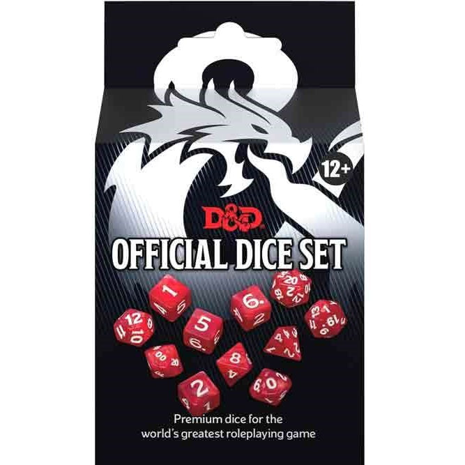 Dungeons & Dragons - Official Dice Set Dadi Poliedrici Gioco Di Societa Carte