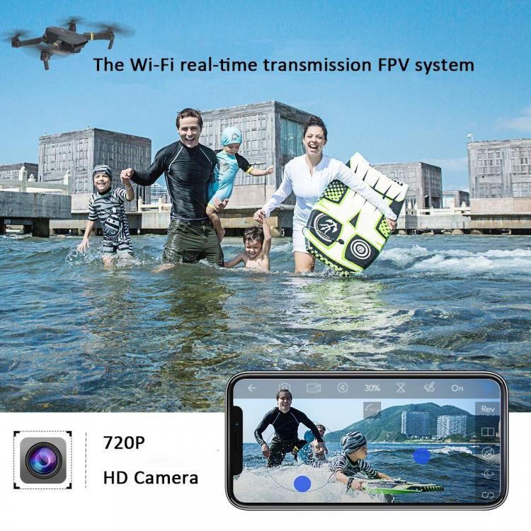 Mini Drone Quadricottero Pieghevole Con Telecamera Telecomando O Smartphone Wifi