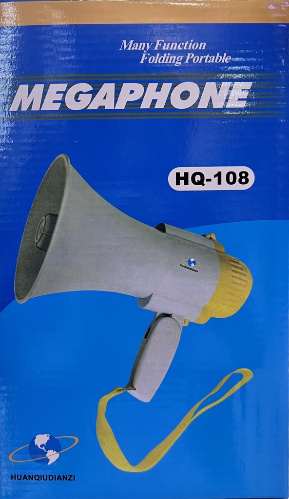 Megafono Grande Portatile Professional Portata 200M Registratore Vocale Musicale