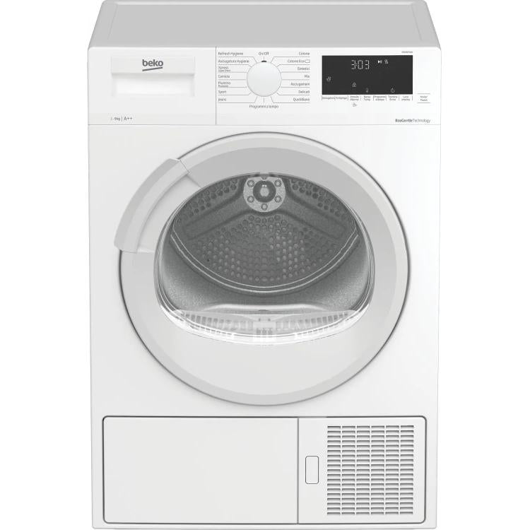 BEKO ASCIUGATRICE 9KG  A++ SMART TOUCH INVERTER POMPA CALORE DIGITALE DRX927WN