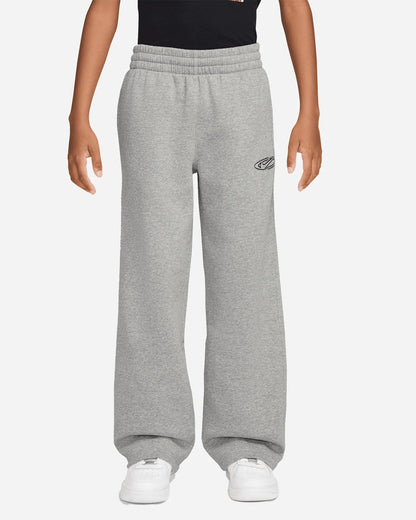 Nike pantalone sportivo da ragazzi WIDE STRAIGHT IO1693-063 grigio