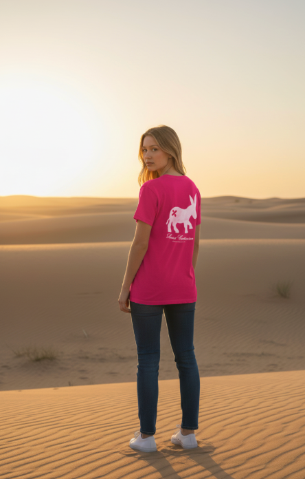 T-shirt Classic Logo Donna Electric Magenta