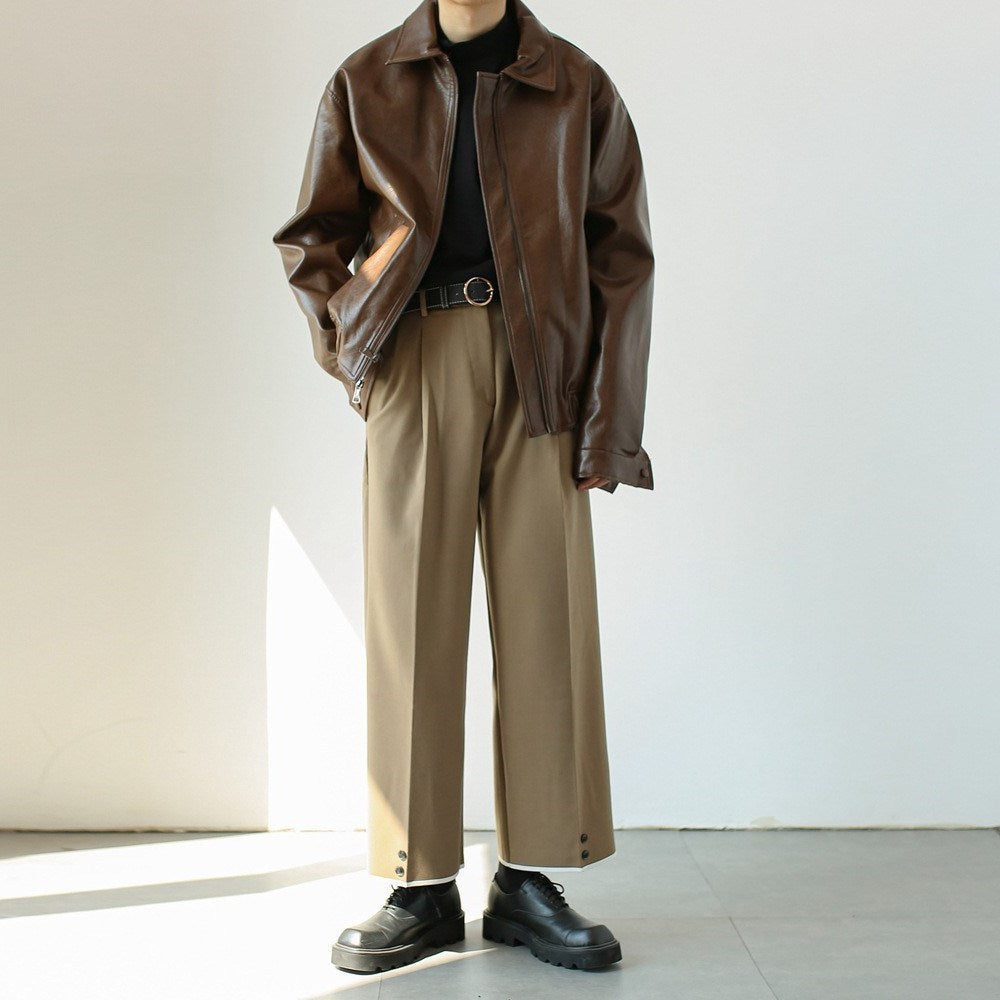 Giacca Casual in pelle Uomo