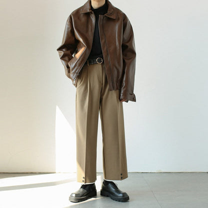 Giacca Casual in pelle Uomo
