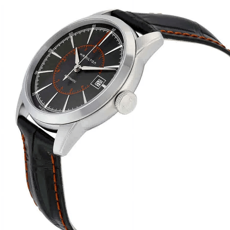 Hamilton American Classic 40mm – schwarzes Lederarmband H40555731