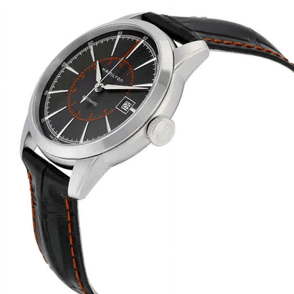 Hamilton American Classic 40mm – schwarzes Lederarmband H40555731