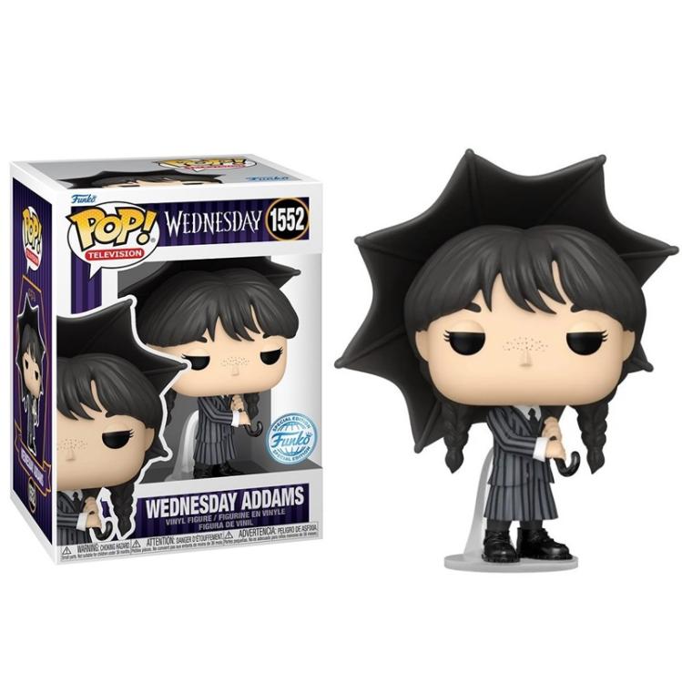 Funko Pop! TV Wednesday – (1552) Wednesday mit Regenschirm Figur Mittwoch Special