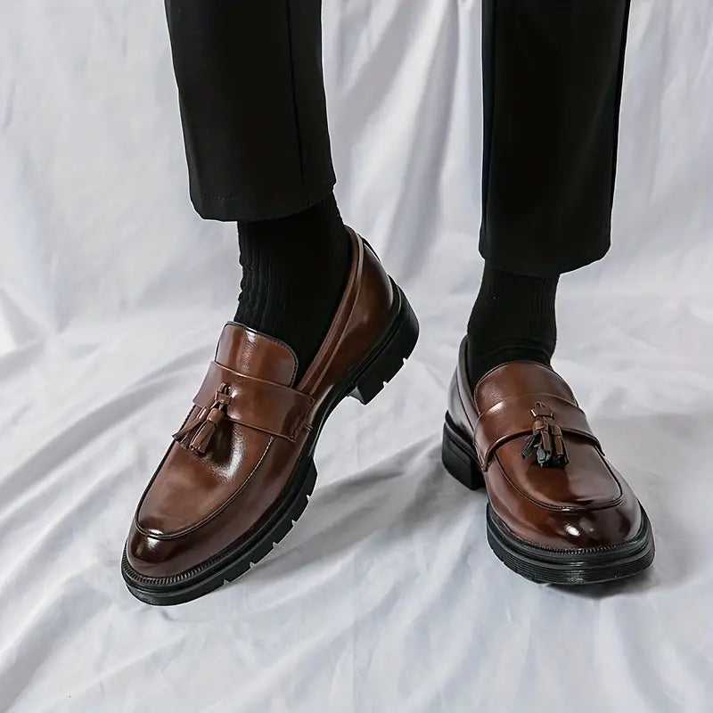 Elegante Herren Mokassins mit Quasten