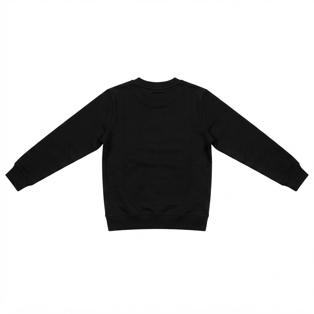 Calvin Klein felpa girocollo junior con Mini Badge Logo MM7015TKTP2 205 nera