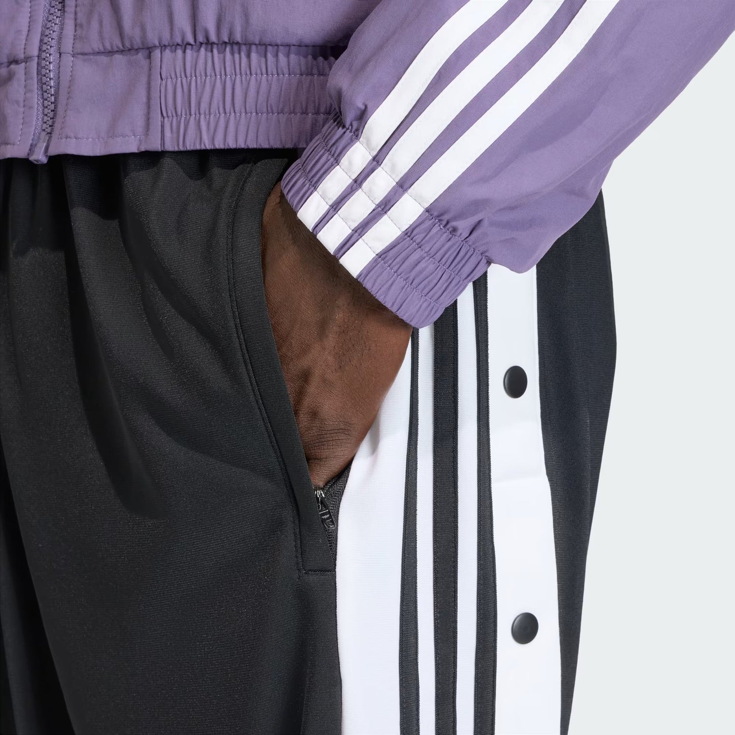 Adidas Originals Pantaloni Tuta Uomo Adibreak Classic KD4094 Nero-Bianco