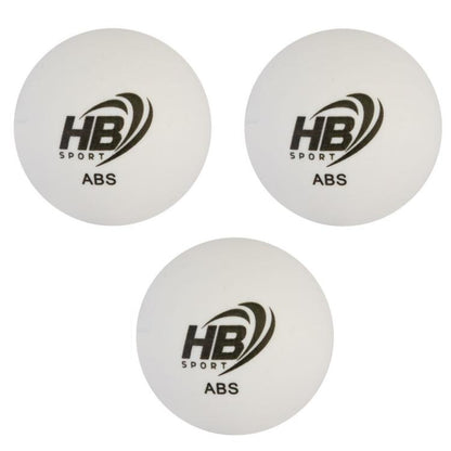 Hb 3Pz Palline Ping Pong Abs Palle Tennis Da Tavolo Sport Allenamento Bianco