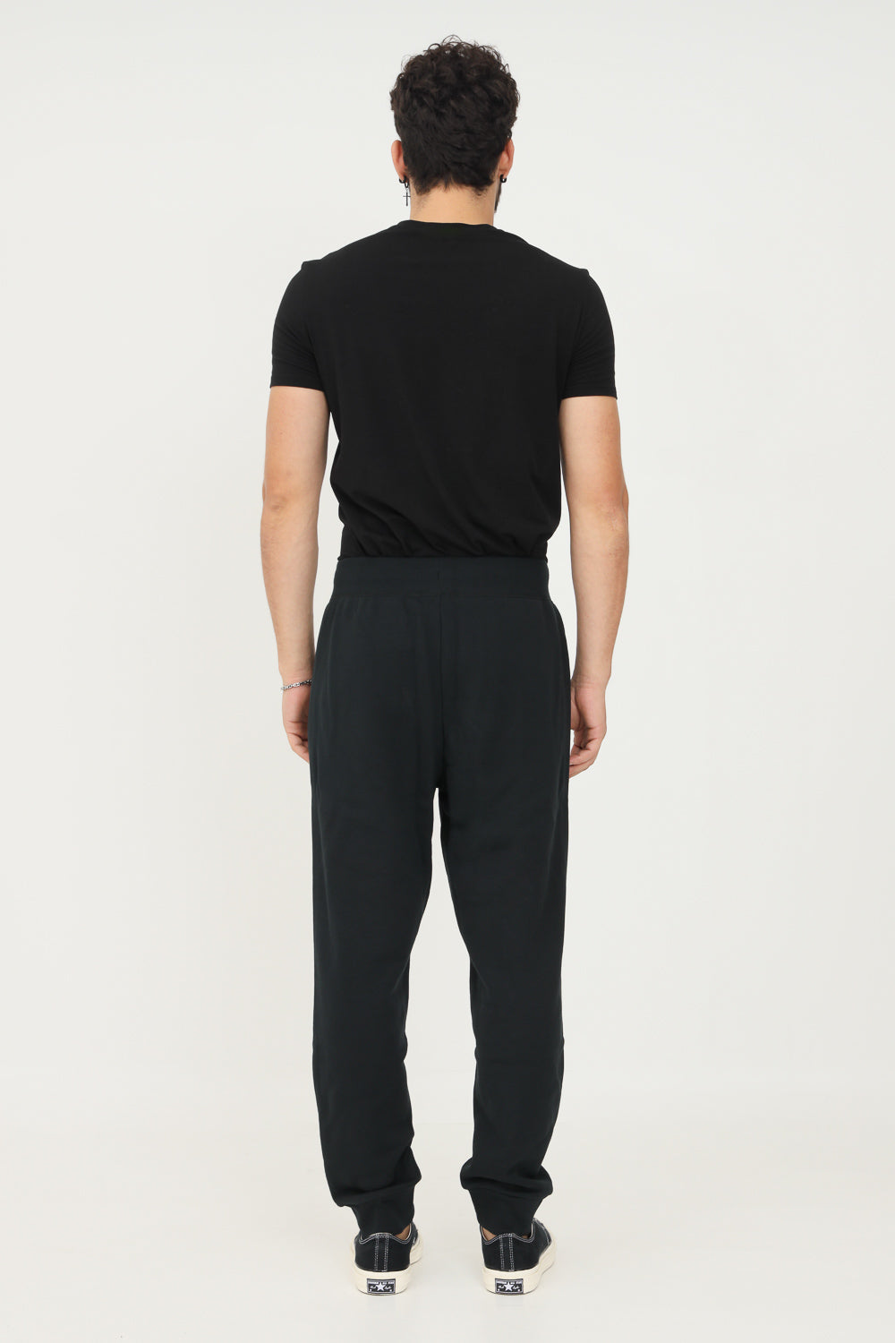 Converse Pantalone sportivo da uomo Regular Rib All Star 10023306-A02 nero