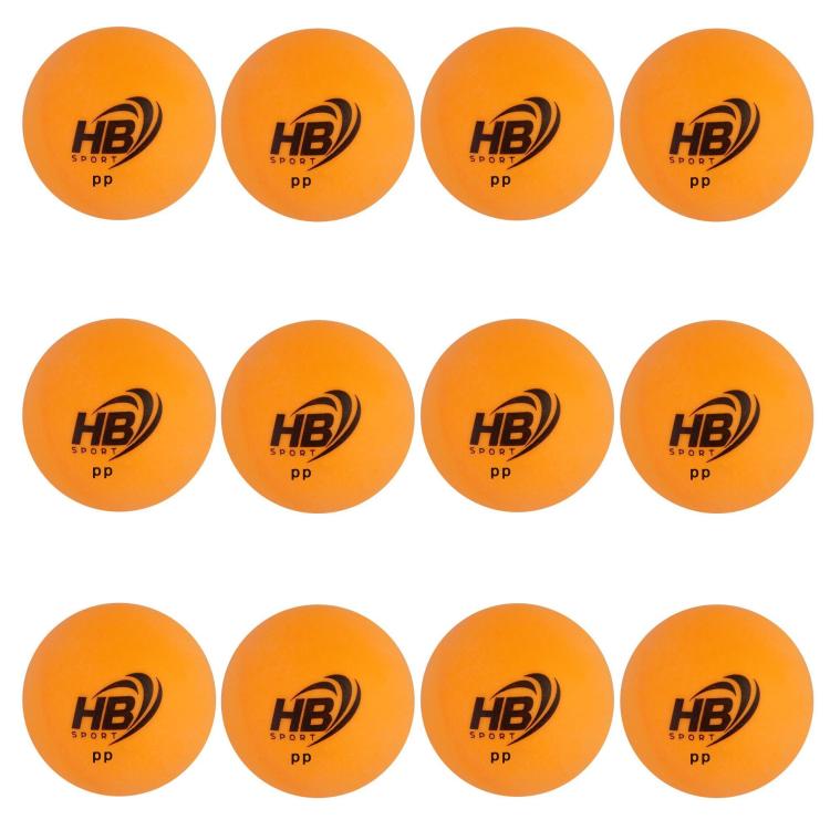 Hb 12Pz Palline Da Ping Pong Palle Tennis Da Tavolo Sport Allenamento Arancione