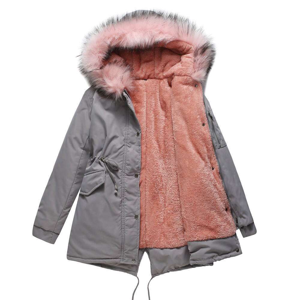 Giubbotto Parker donna, imbottito con cappuccio