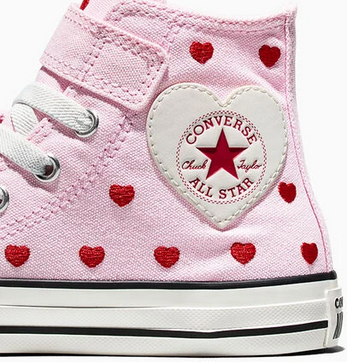Converse Chuck Taylor All Star Easy-On Valentine's Day A19066C Rosa Bianco Bambini