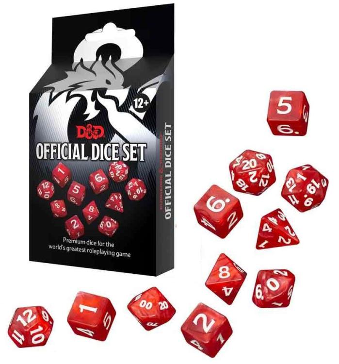 Dungeons & Dragons - Official Dice Set Dadi Poliedrici Gioco Di Societa Carte