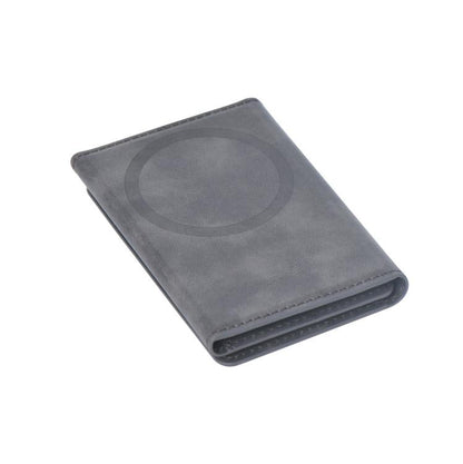 Etres Smart Wallet Portafoglio Slim Porta Carte Di Credito Iphone Mag Safe Gray