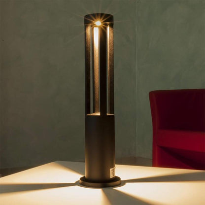 Gartenlaterne Lampe 12W LED Außen Schwarz Wegeleuchte Warmweiß ES28