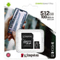 Kingston Micro SD 512 GB + Adapter Canvas Plus SDCS2 32 GB Class 10 100 MB/s