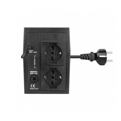 Vultech Ups 650Va Lite + 2 Schuko Gruppo Di Continuita' Offline Nero Pc Monitor