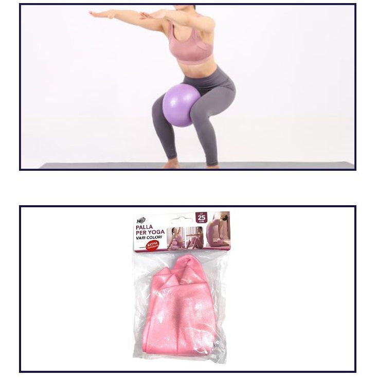 Fitball Miniball 25cm Yoga Gym Fitness Pilates Aerobic Bauchmuskeltraining - Rosa