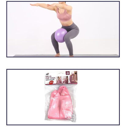 Fitball Miniball 25cm Yoga Gym Fitness Pilates Aerobic Bauchmuskeltraining - Rosa