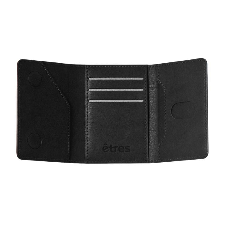 Etres Smart Wallet Portafoglio Slim Kreditkartenhalter iPhone Mag Safe Black