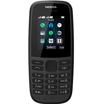 Nokia 105 2019 Dual-SIM Handy GSM Großtasten Seniorenhandy Schwarz