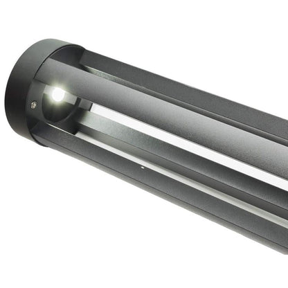 Lampione Giardino Lampada 12W Led Per Esterno Nero Lampioncino Luce Fredda Es28