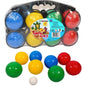 Set 8 Bocce Piene Con Valigetta 1 Boccino Gioco Mare Estate Giocattoli Spiaggia