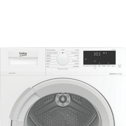 BEKO ASCIUGATRICE 9KG  A++ SMART TOUCH INVERTER POMPA CALORE DIGITALE DRX927WN