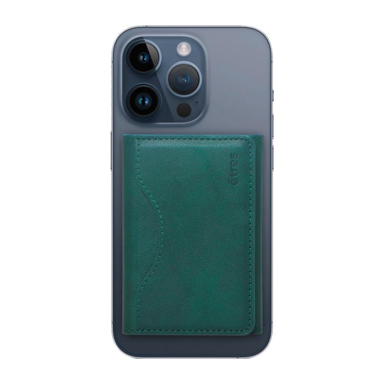 Etres Smart Wallet Slim Geldbörse Kreditkartenhalter iPhone MagSafe Grün