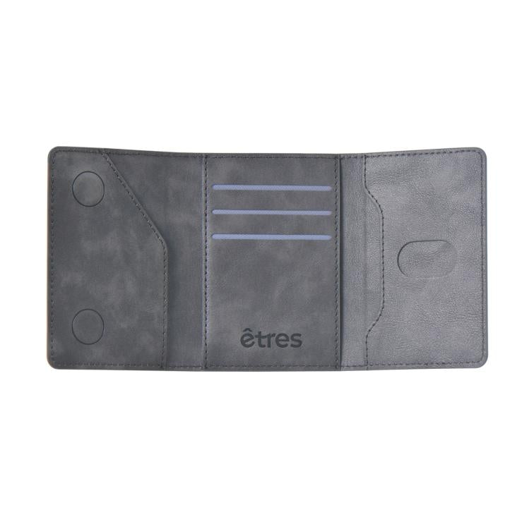 Etres Smart Wallet Portafoglio Slim Porta Carte Di Credito Iphone Mag Safe Gray
