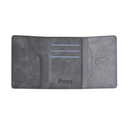 Etres Smart Wallet Portafoglio Slim Porta Carte Di Credito Iphone Mag Safe Gray