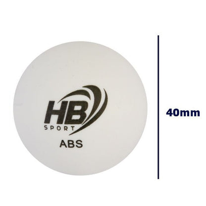 Hb 6Pz Palline Ping Pong Abs Palle Tennis Da Tavolo Sport Allenamento Bianco