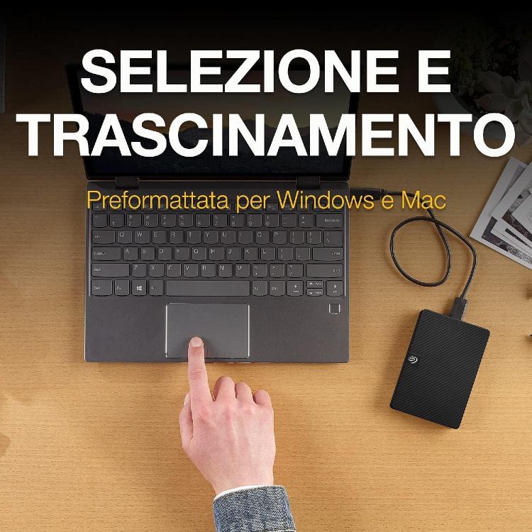 Seagate Expansion Hard Disk Drive 2Tb Hdd Esterno 2.5" Usb 3.0 Pc Notebook Ps5